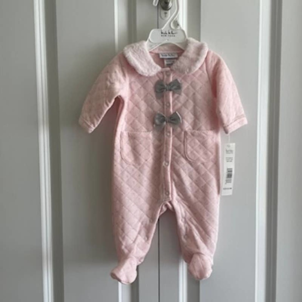 Nicole Miller Quilted Footed Playsuit 0-3
